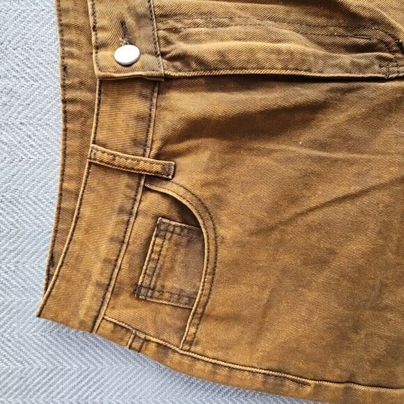 Shein Jeans Women's Size M (29x29) Flare Leg Copper Acid Wash Stretch Y2K Boho - Picture 9 of 16